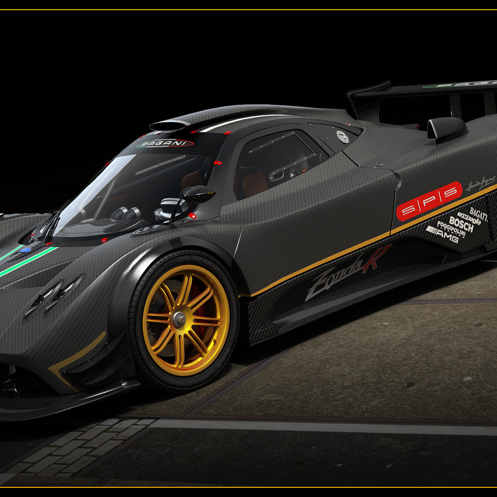 , 3d, pagani zonda r