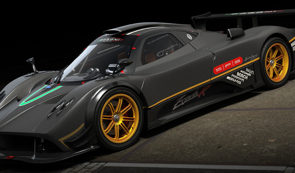 , 3d, pagani zonda r