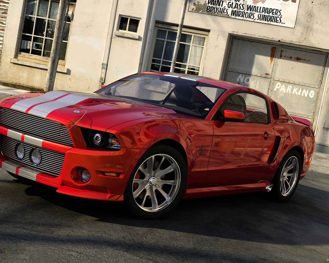 3d, 2010, mustang