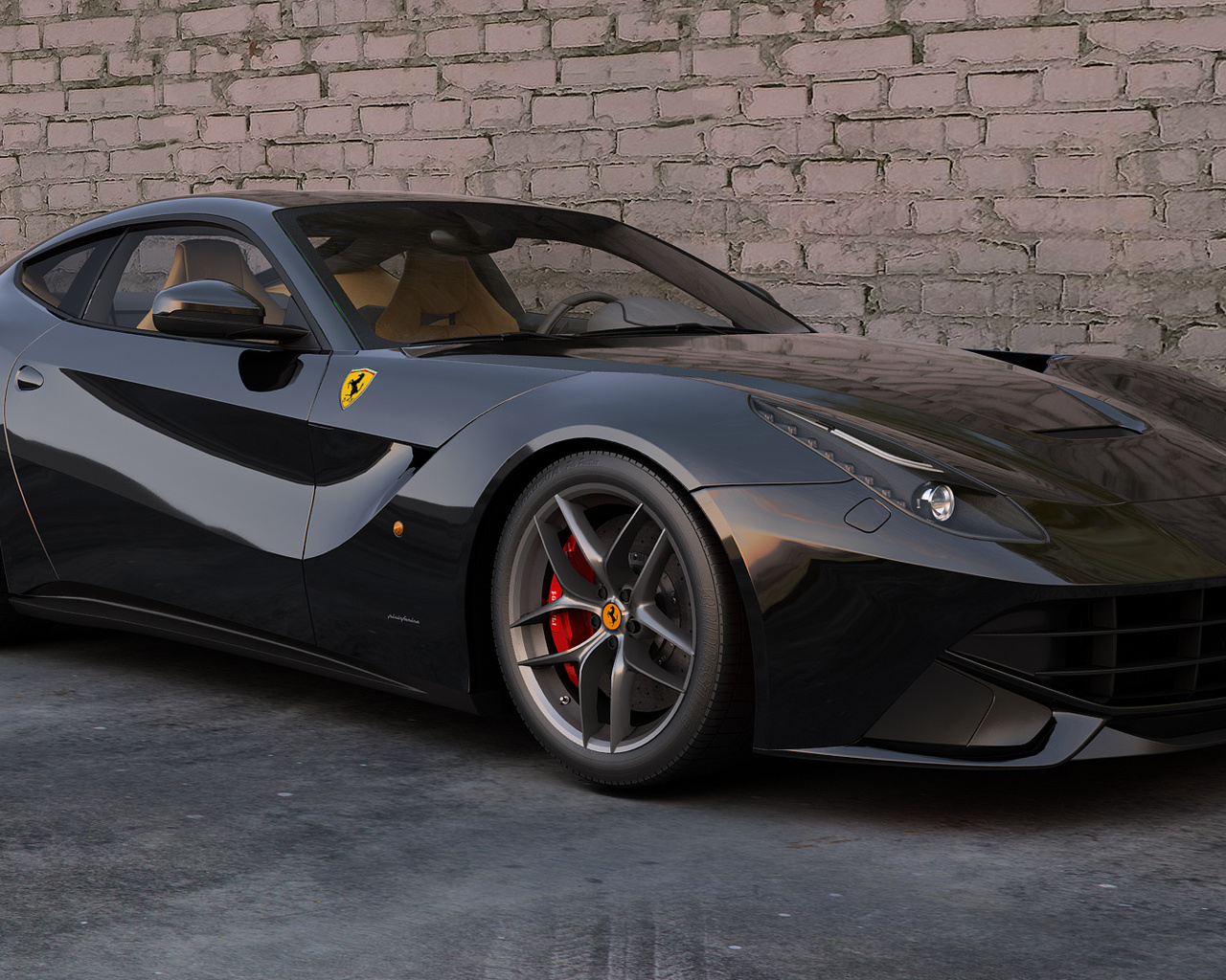 , 3d, ferrari