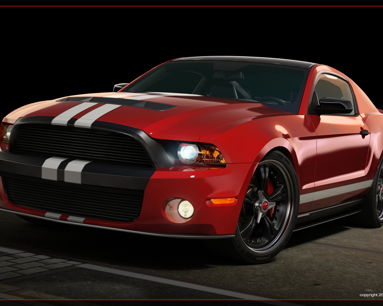 , 3d, ford mustang