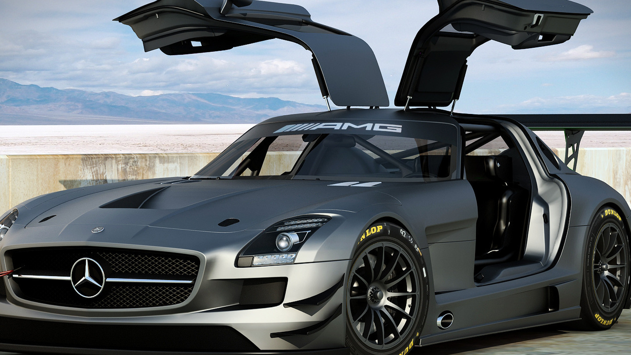 , 3d, mercedes benz amg sls