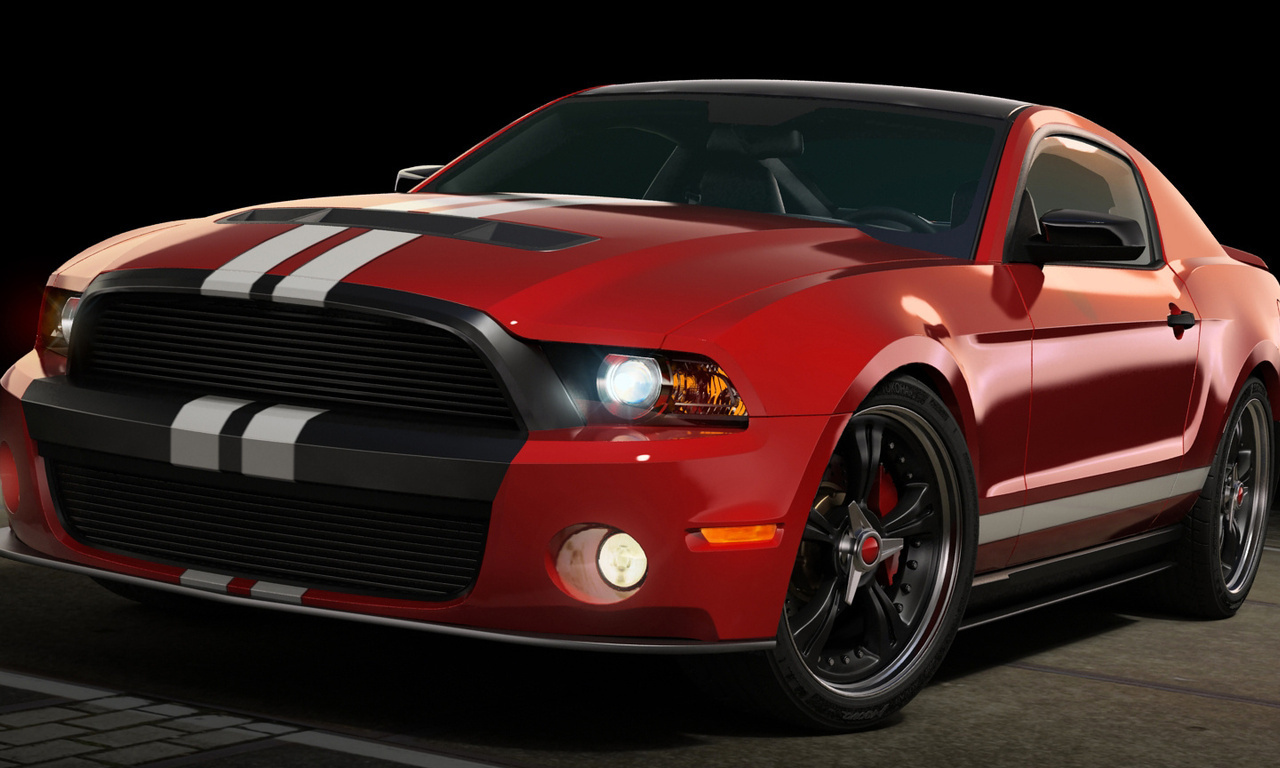 , 3d, ford mustang