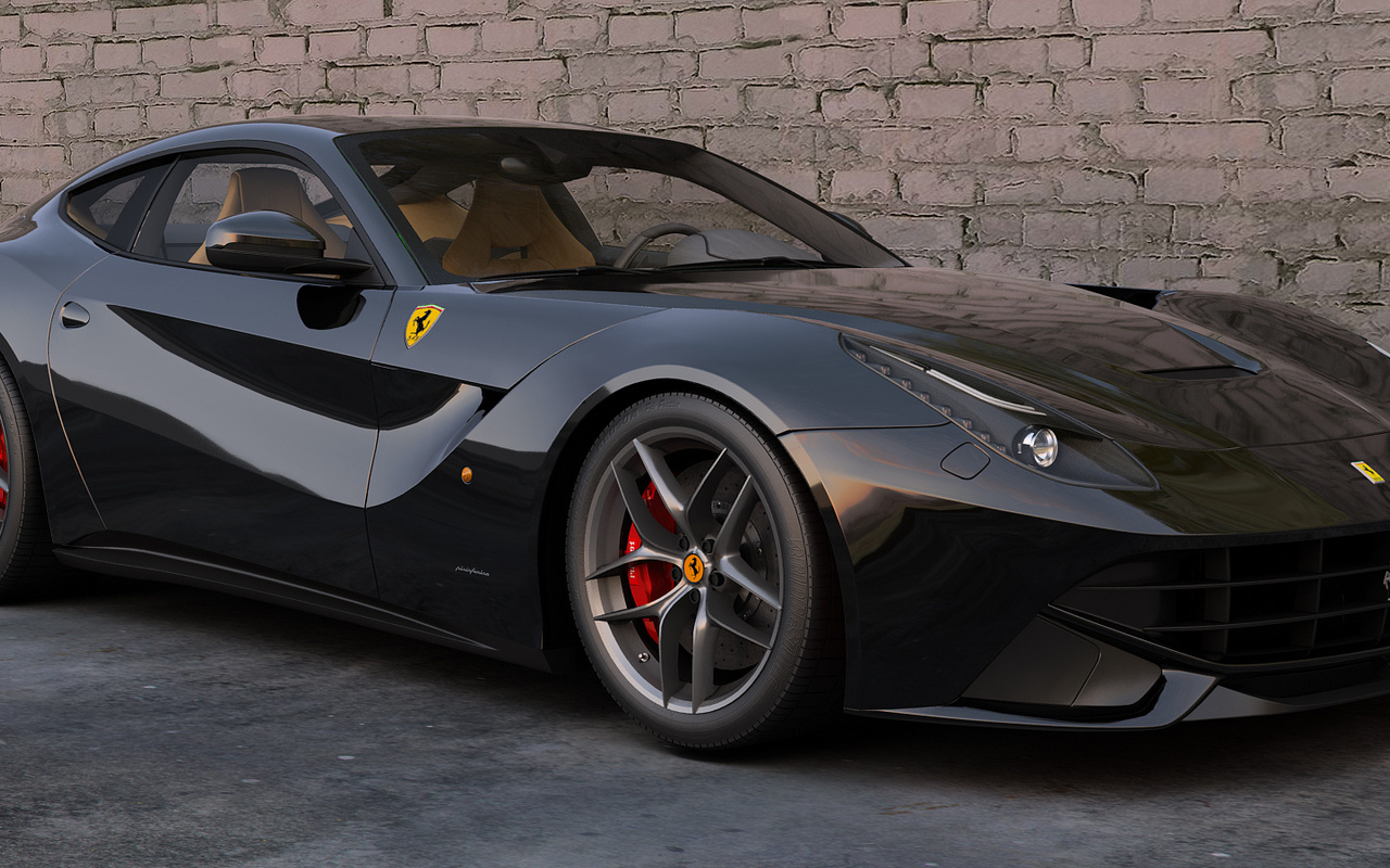 , 3d, ferrari