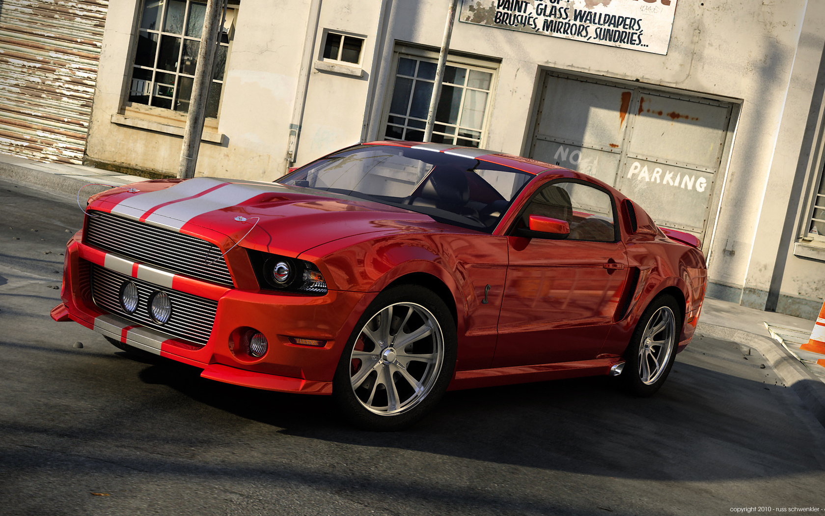 3d, 2010, mustang