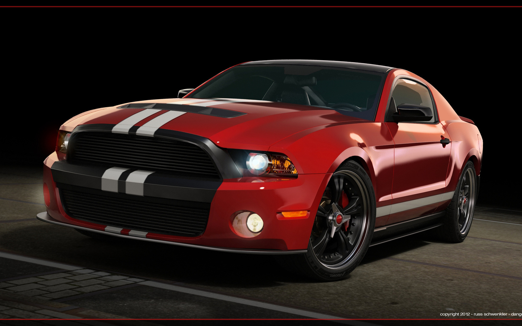 , 3d, ford mustang