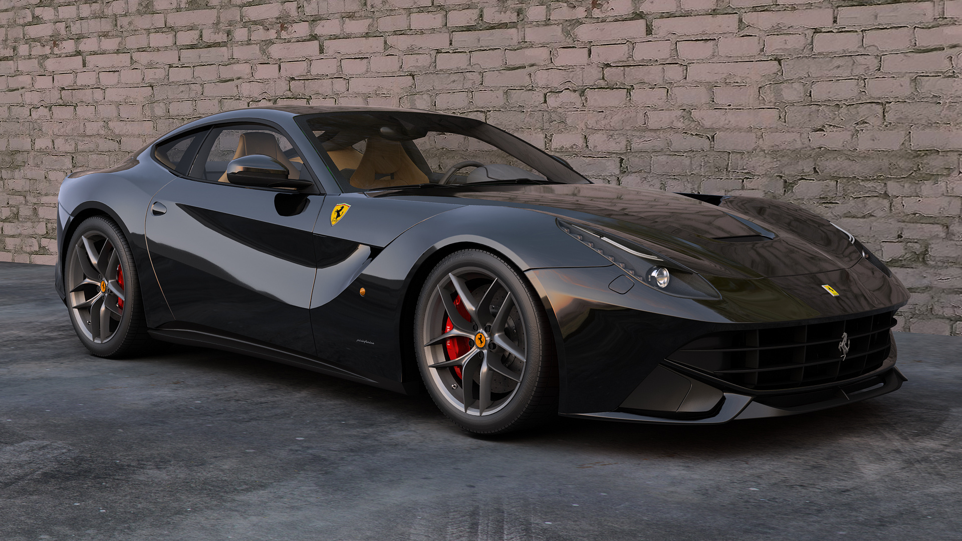 , 3d, ferrari