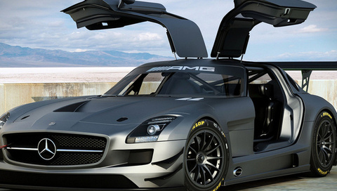 , 3d, mercedes benz amg sls