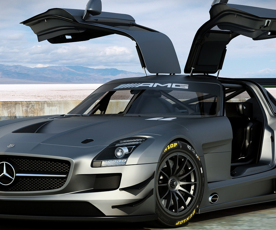 , 3d, mercedes benz amg sls