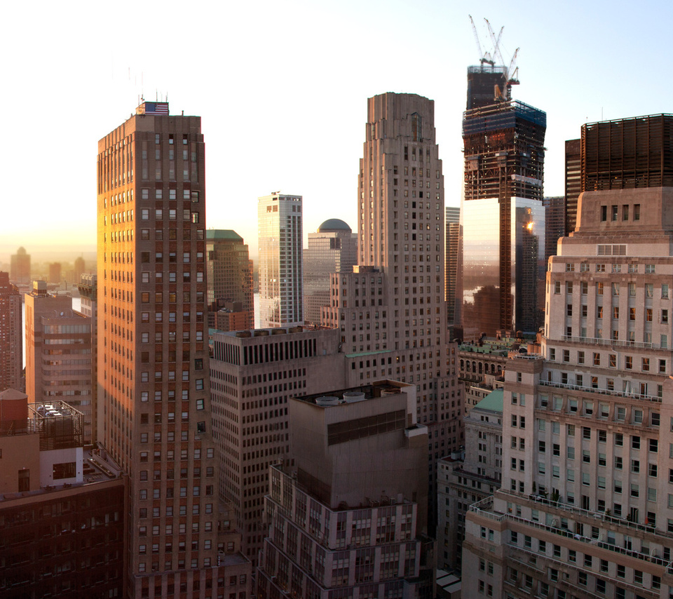 nyc, , sunset, united states, -, Lower manhattan, new york city, new york