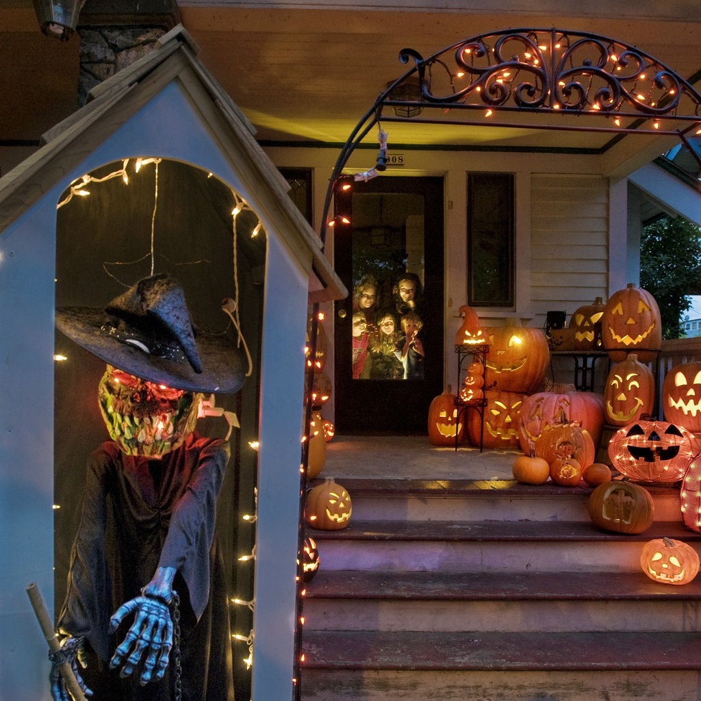 halloween, city, washington, tacoma, Usa, 