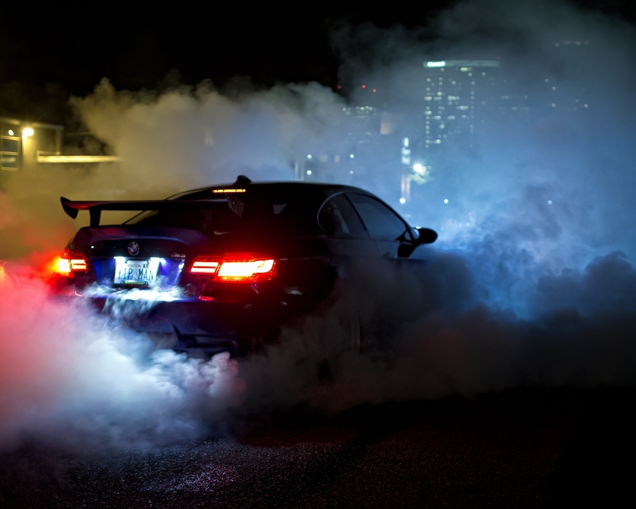 , e92, m3, blue, smoke, , , , Bmw, night, 