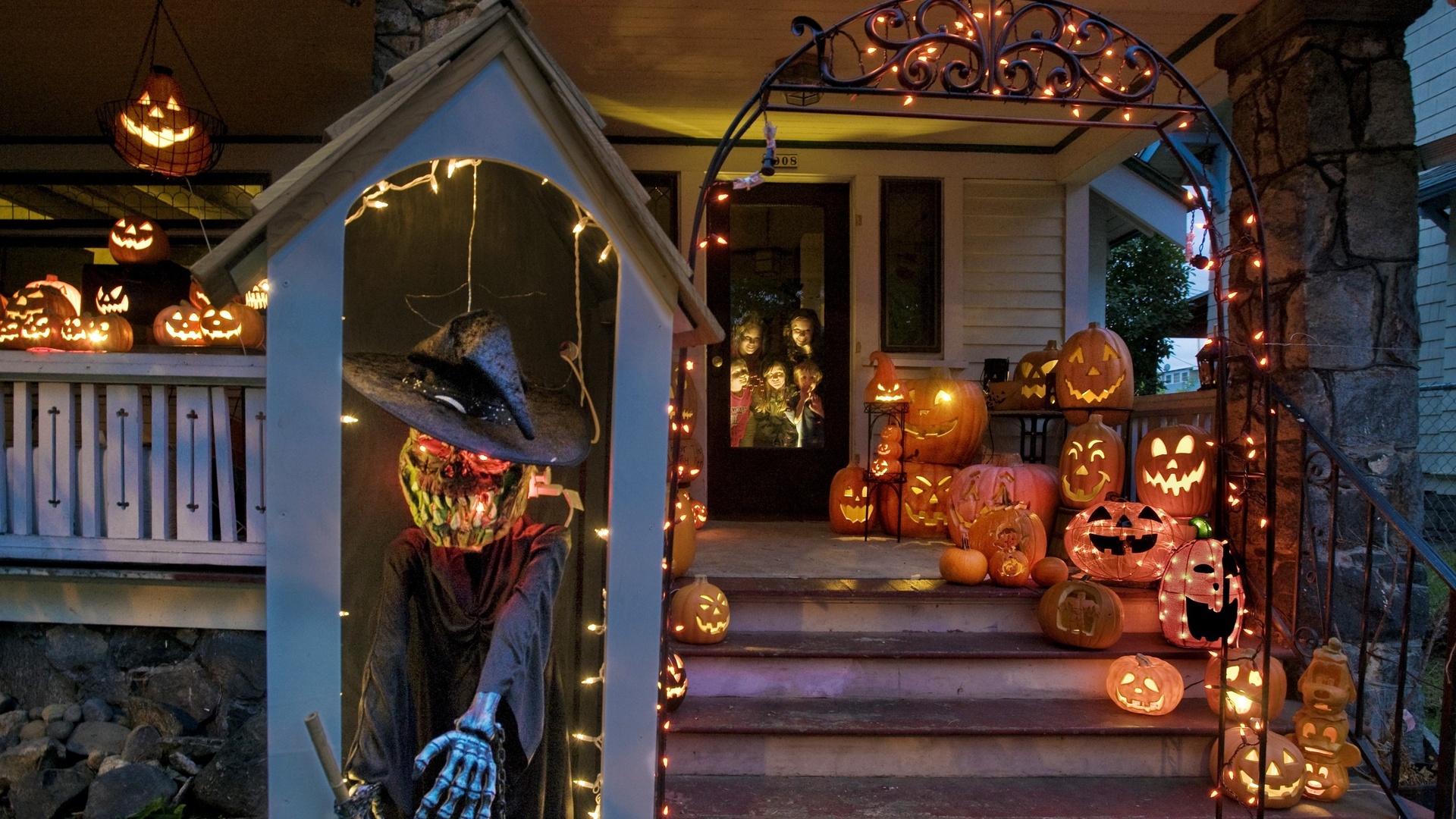 halloween, city, washington, tacoma, Usa, 