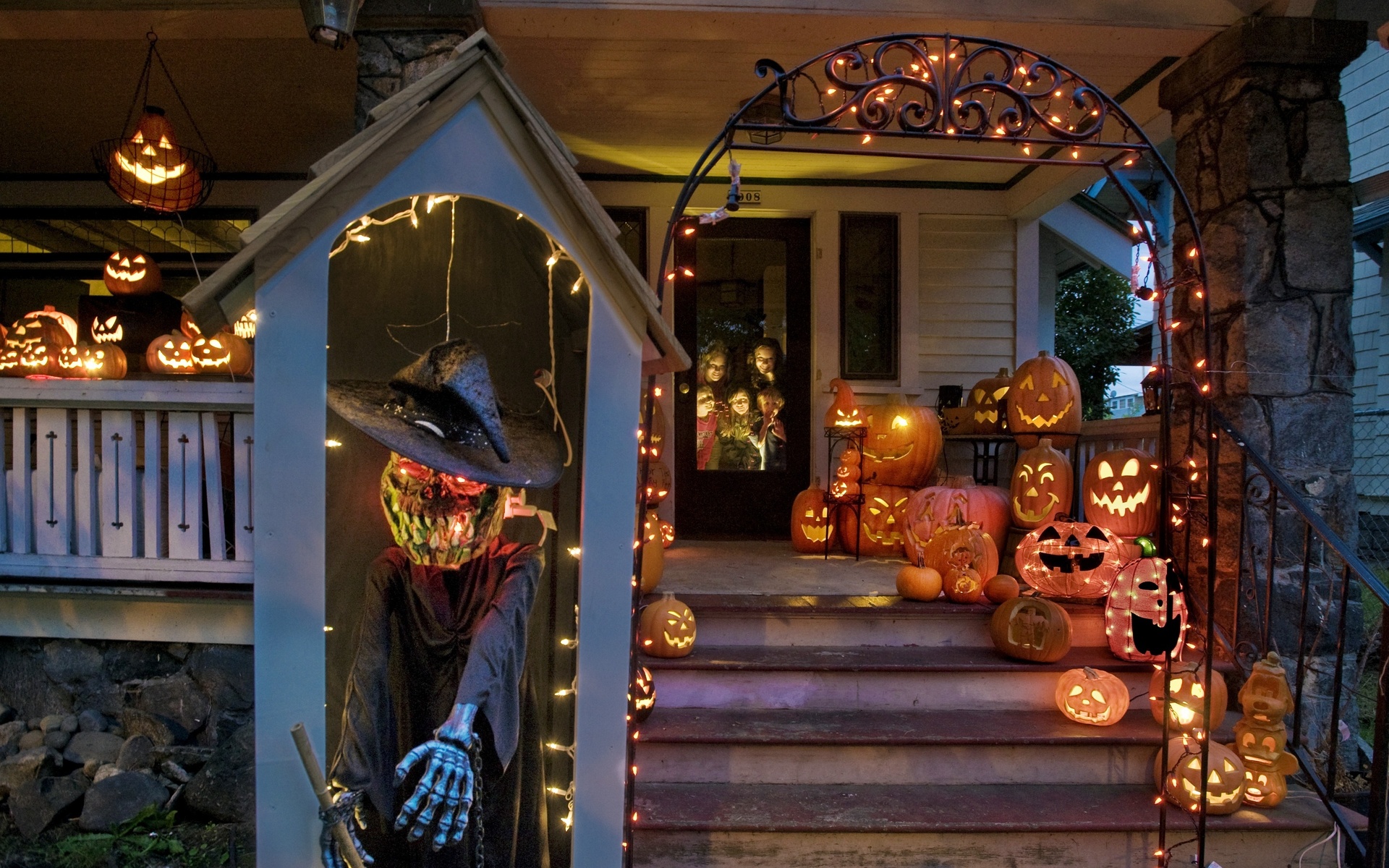 halloween, city, washington, tacoma, Usa, 