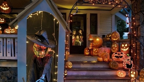 halloween, city, washington, tacoma, Usa, 