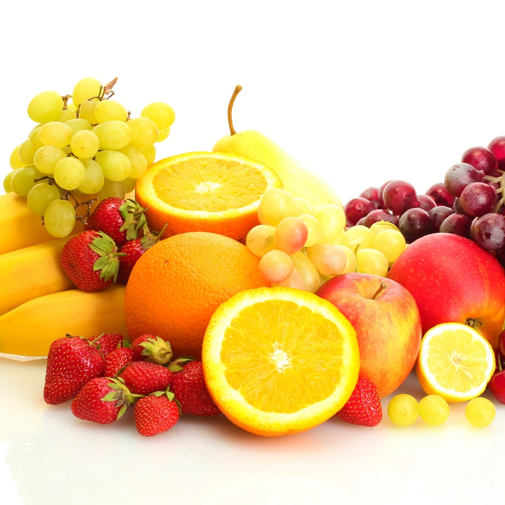 strawberry, , bananas, , , fruits, berries, 