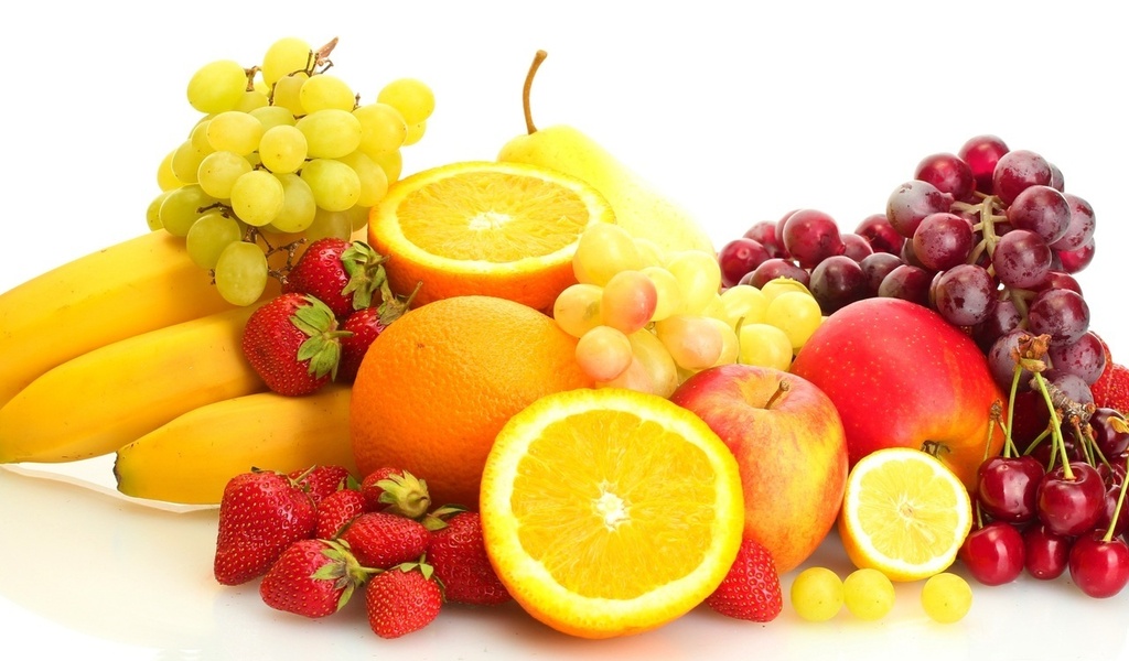 strawberry, , bananas, , , fruits, berries, 