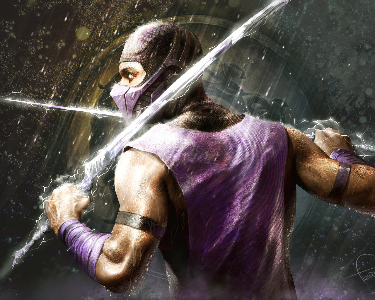 fan art, rain, , , , Mortal kombat, , 