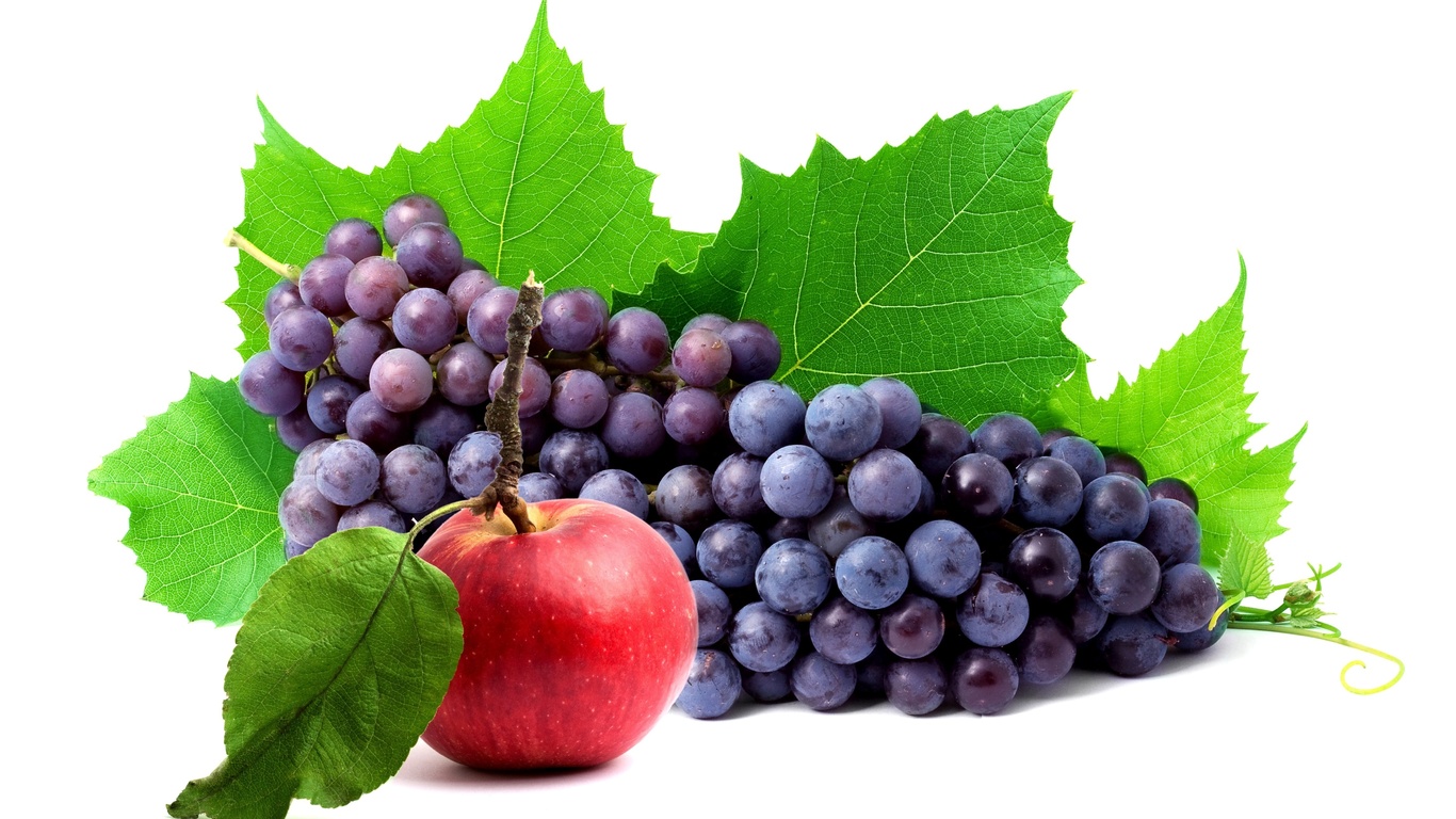 , , , apple, , , grapes