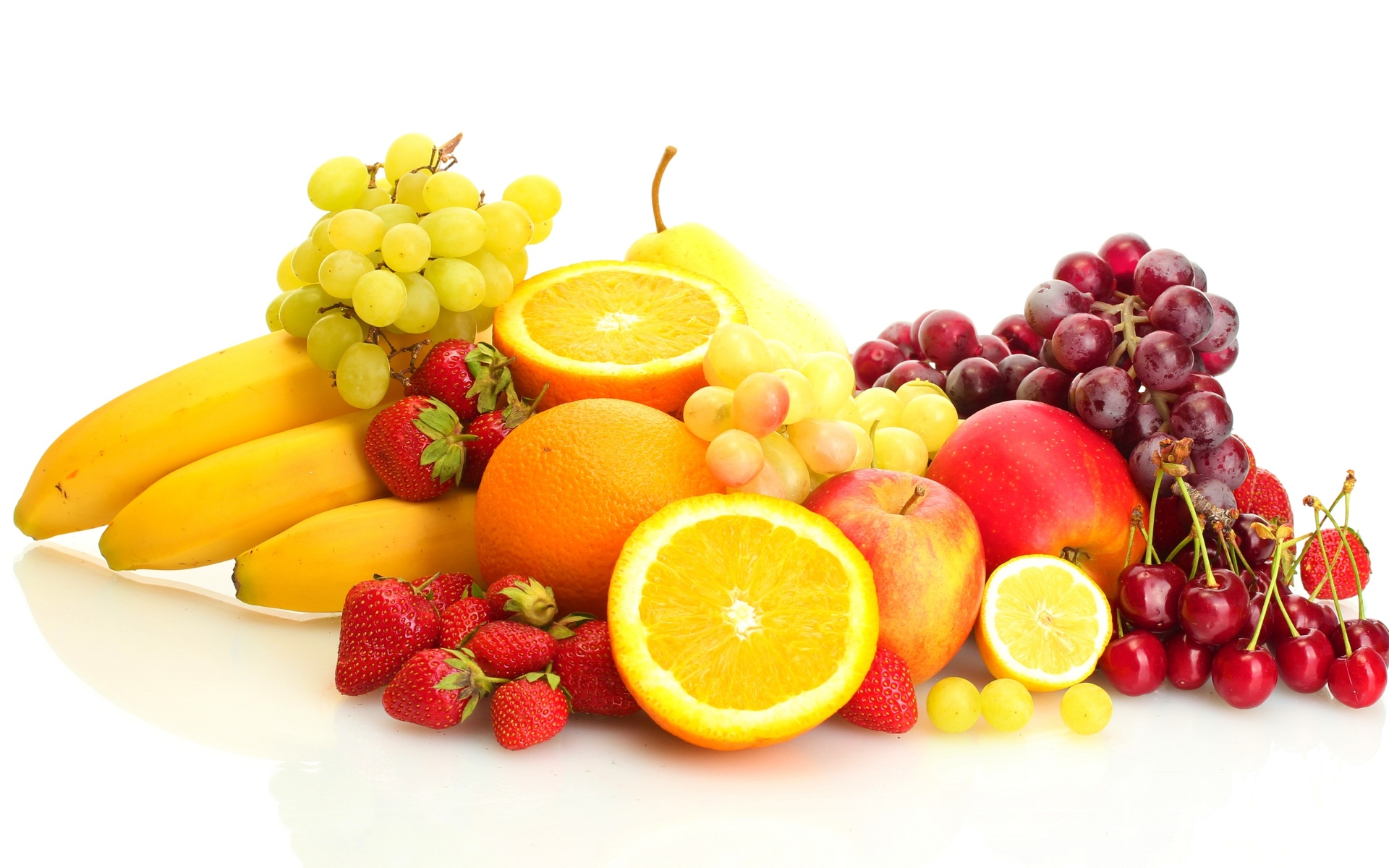 strawberry, , bananas, , , fruits, berries, 