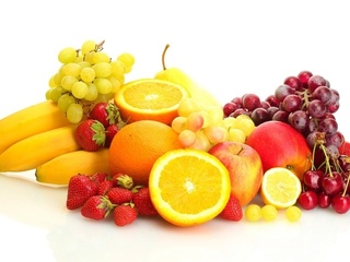 strawberry, , bananas, , , fruits, berries, 