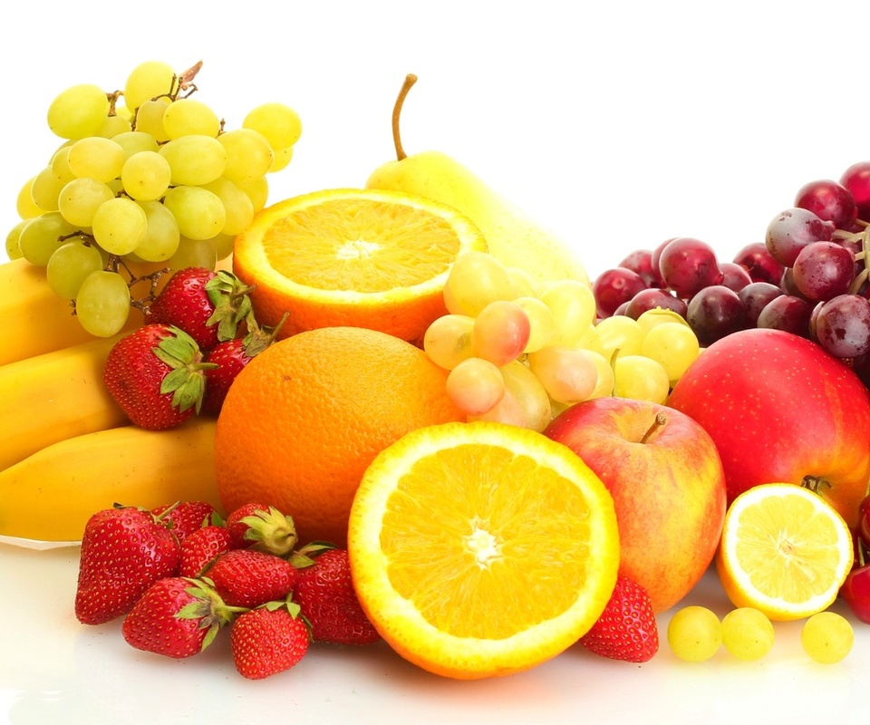 strawberry, , bananas, , , fruits, berries, 