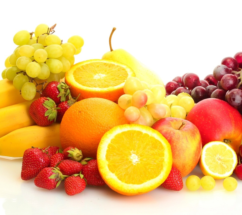 strawberry, , bananas, , , fruits, berries, 