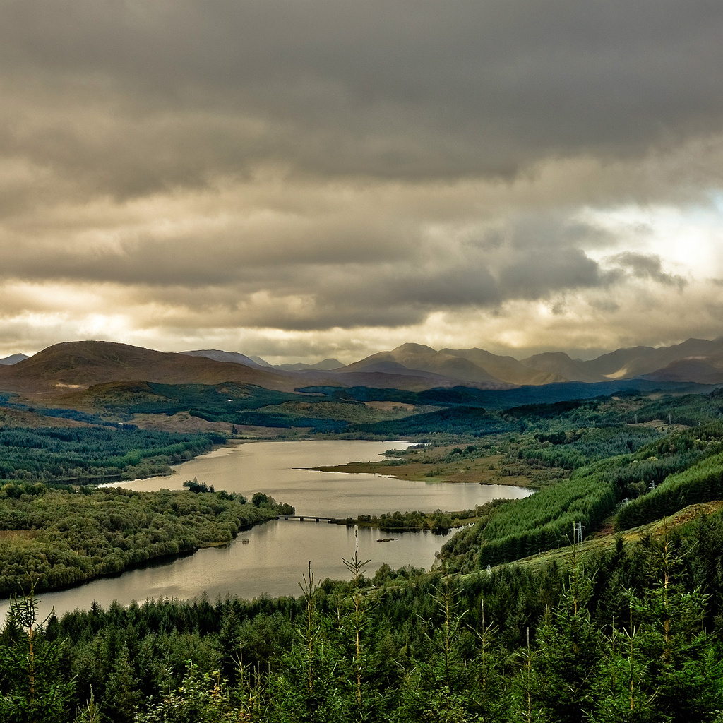 lake, loch garry, , scotland, Great britain, 