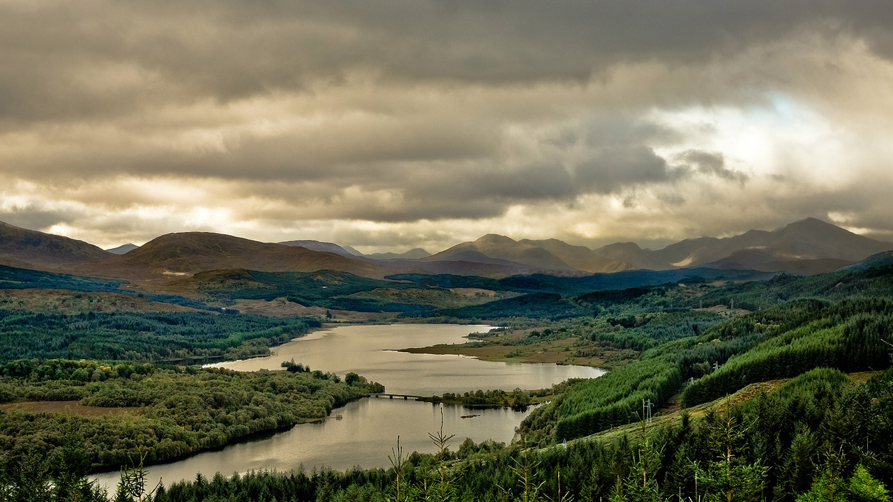 lake, loch garry, , scotland, Great britain, 