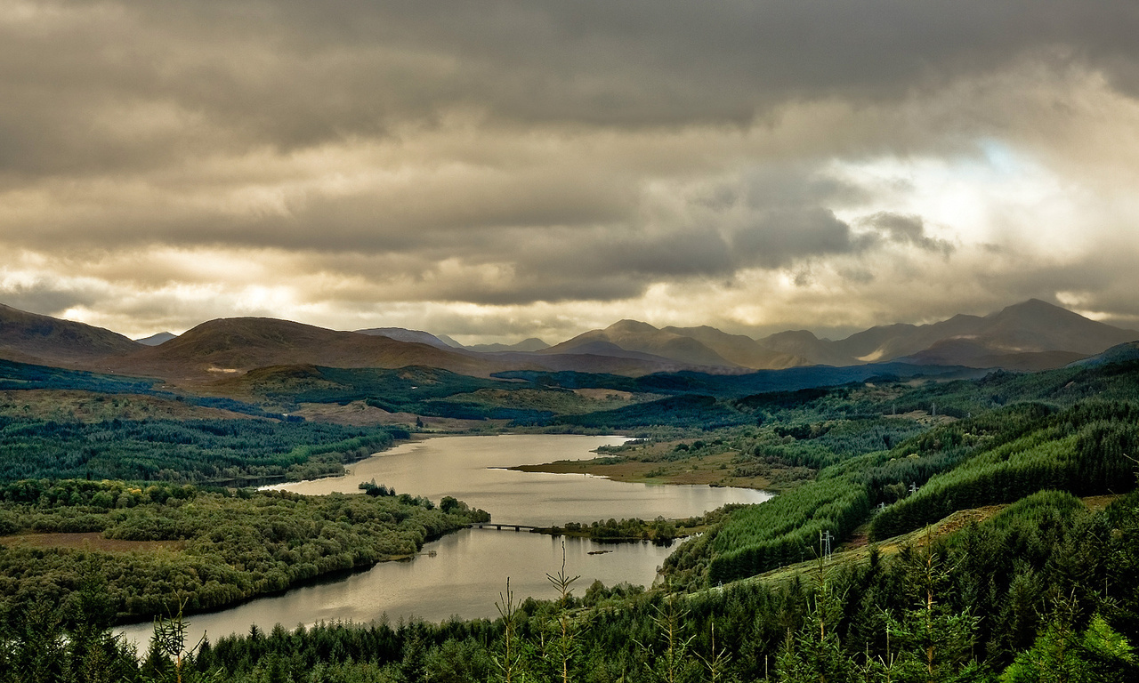 lake, loch garry, , scotland, Great britain, 