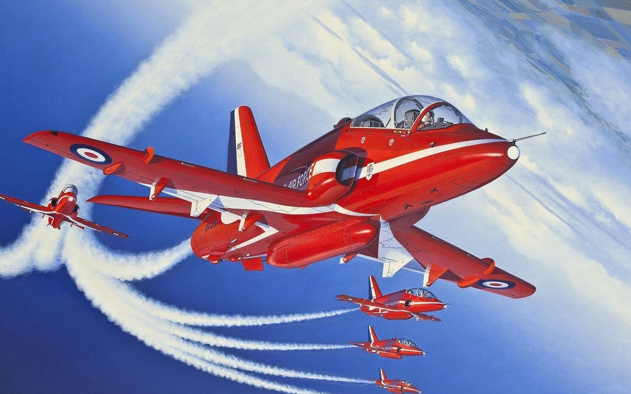 -, , red arrows, bae hawk 1, 