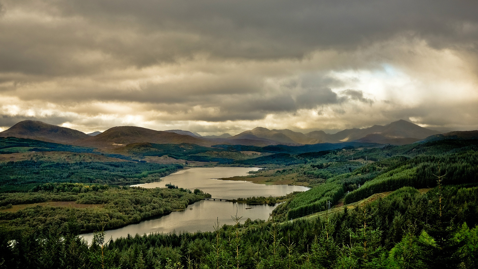 lake, loch garry, , scotland, Great britain, 