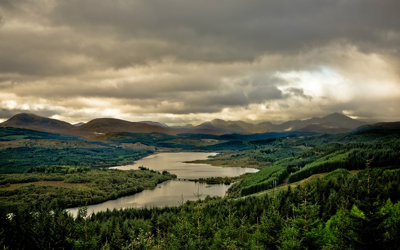 lake, loch garry, , scotland, Great britain, 