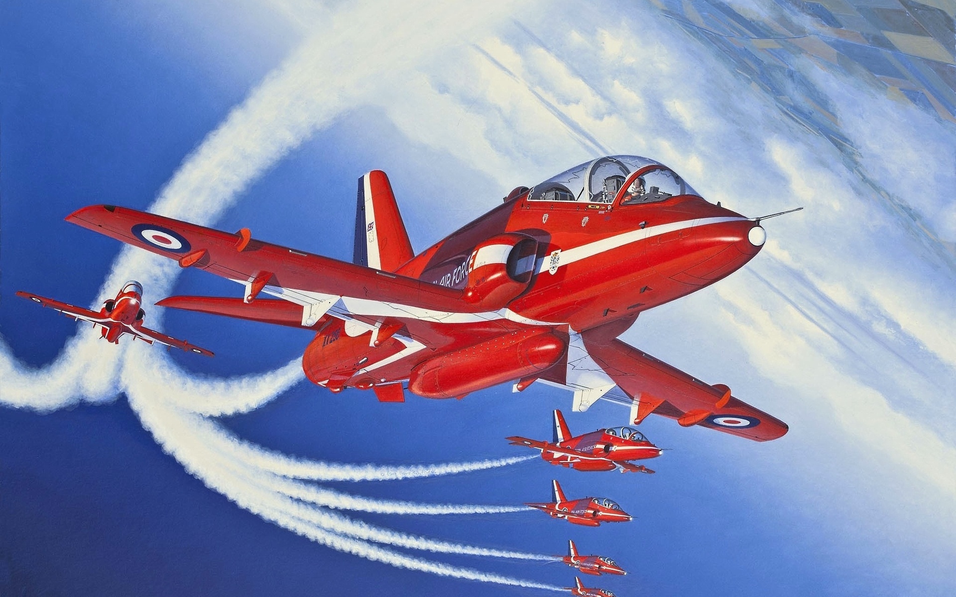 -, , red arrows, bae hawk 1, 