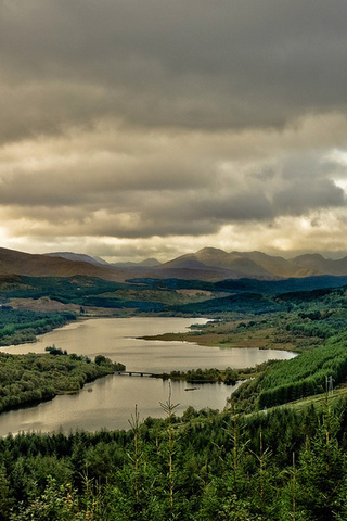 lake, loch garry, , scotland, Great britain, 