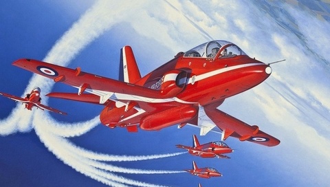 -, , red arrows, bae hawk 1, 