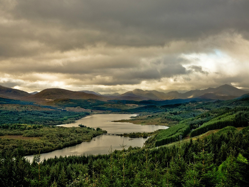 lake, loch garry, , scotland, Great britain, 