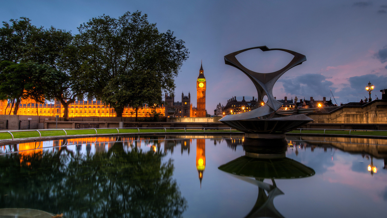 , big ben, uk, night, , London, , england