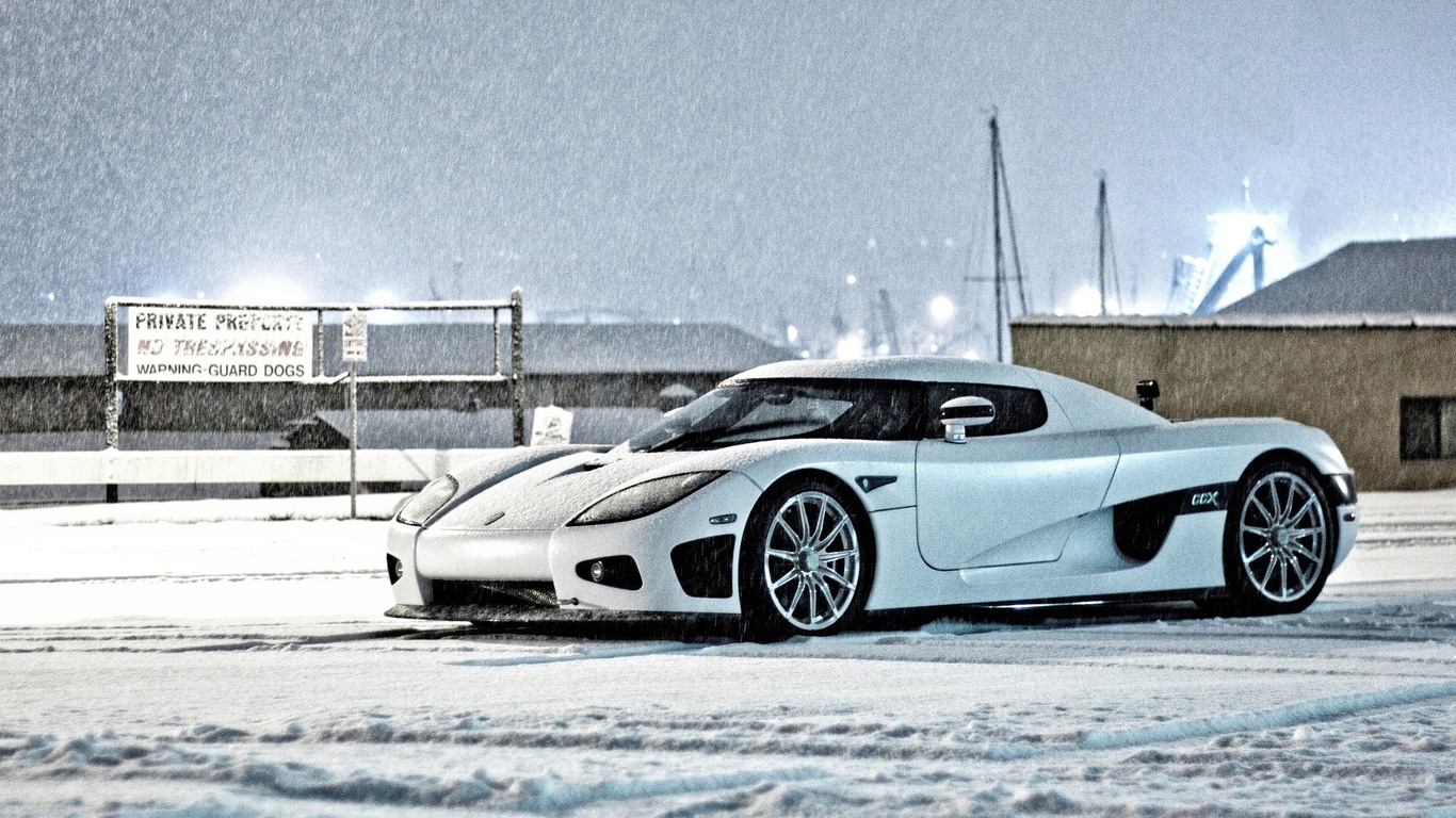 ccx,  , , winter, Koenigsegg, , , white, snow