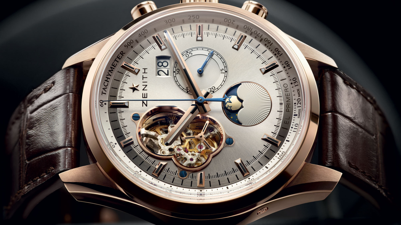 rose, chronomaster, el - primero, , gold, moon, date, zenith, grande, sunpahse, open