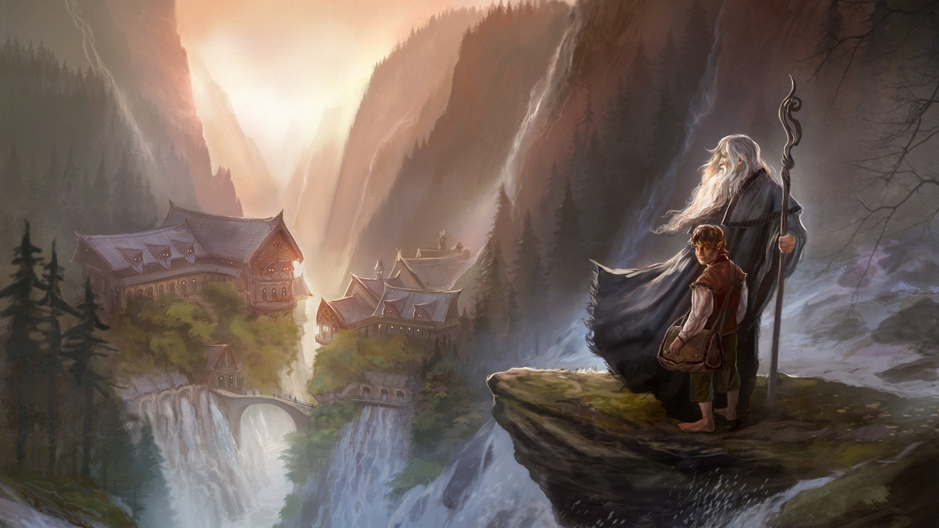 rivendell, , , an unexpected journey, the hobbit, , gandalf