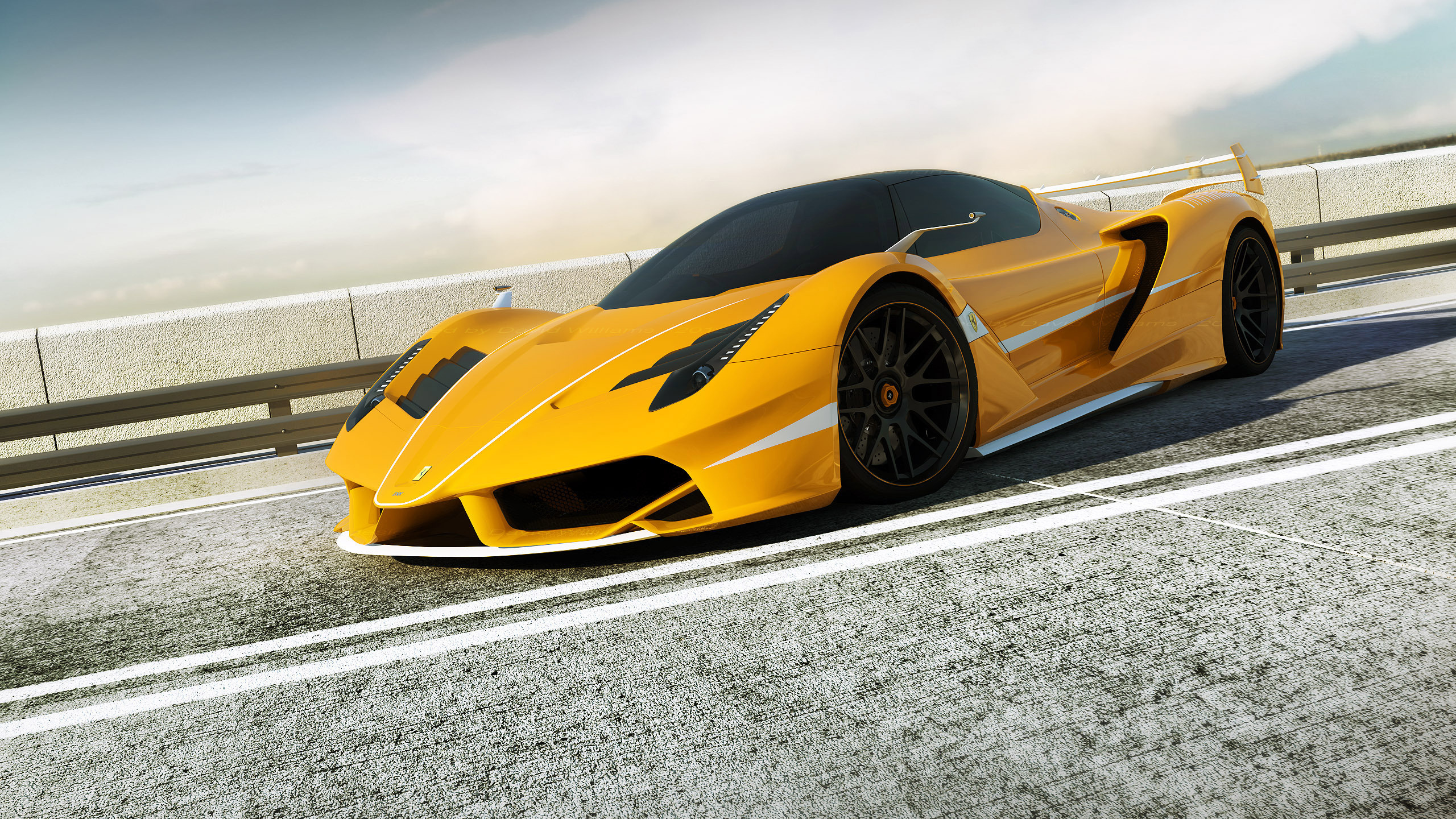 fxx, yellow, , f70, Ferrari