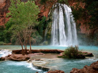 havasupai indian reservation,  , havasu falls, , 