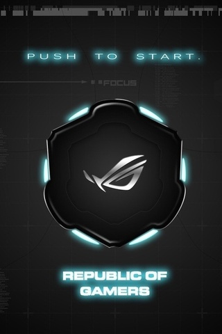 brand, Asus, background, republic of gamers, rog, push to start