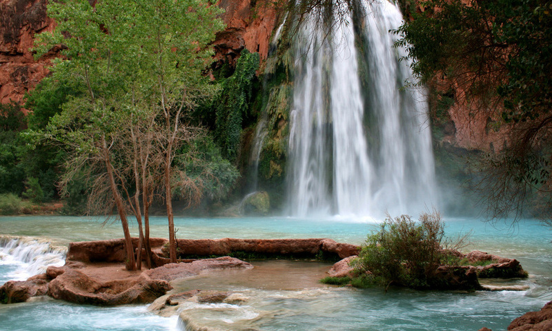 havasupai indian reservation,  , havasu falls, , 