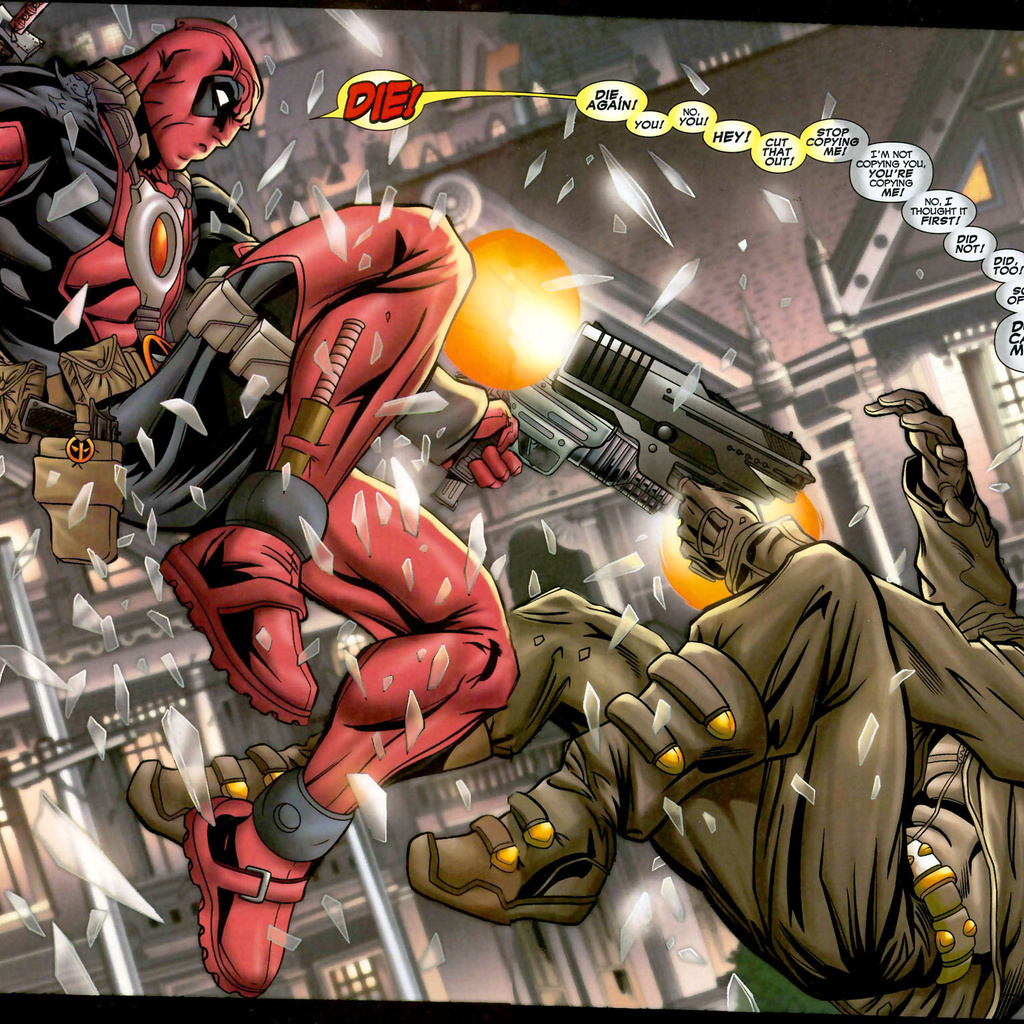 comics, , heroes, , gun, ninja, marvel, Deadpool, 