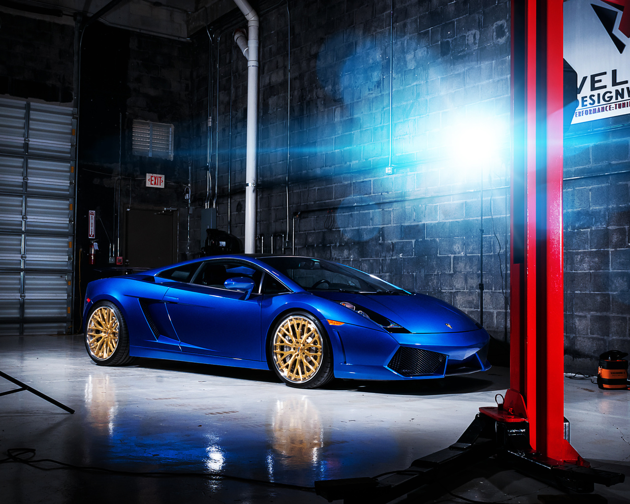 , gallardo, , blue, , Lamborghini