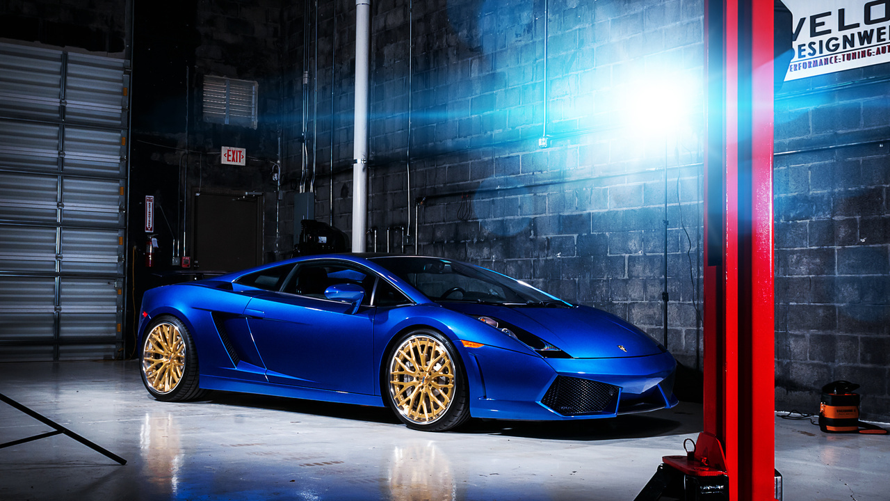 , gallardo, , blue, , Lamborghini