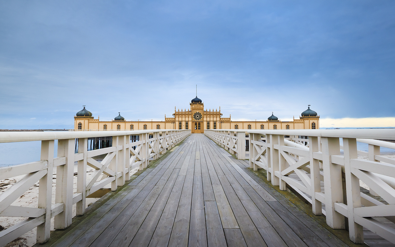 sea, , sky, bath, , , , , blue, Sweden, pier