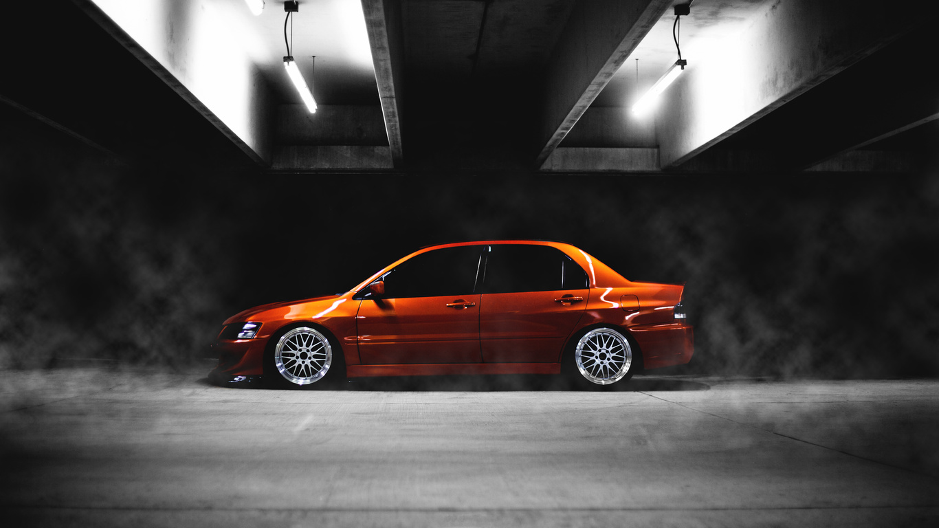 , orange, low, , Mitshubishi, lancer, ix, evo, evolution